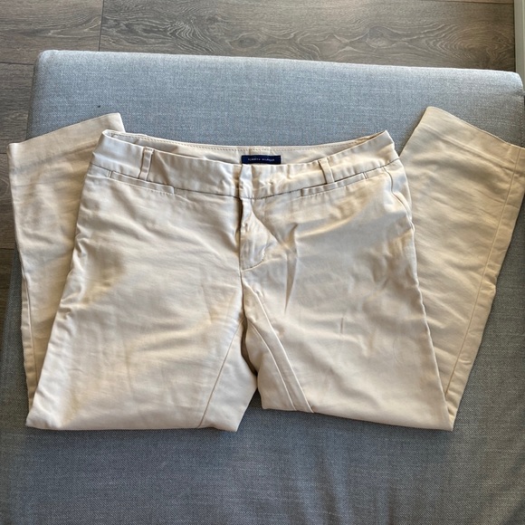 Beige Tommy Hilfiger cropped pants in size 2 - Picture 1 of 3